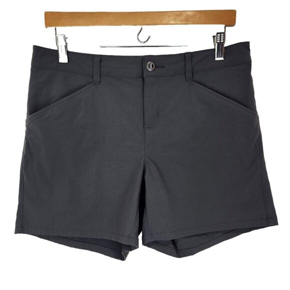 Patagonia Quandary 5" Shorts Women's 8 Forge Gray Nylon Stretch Hiking Outdoor - Picture 1 of 10